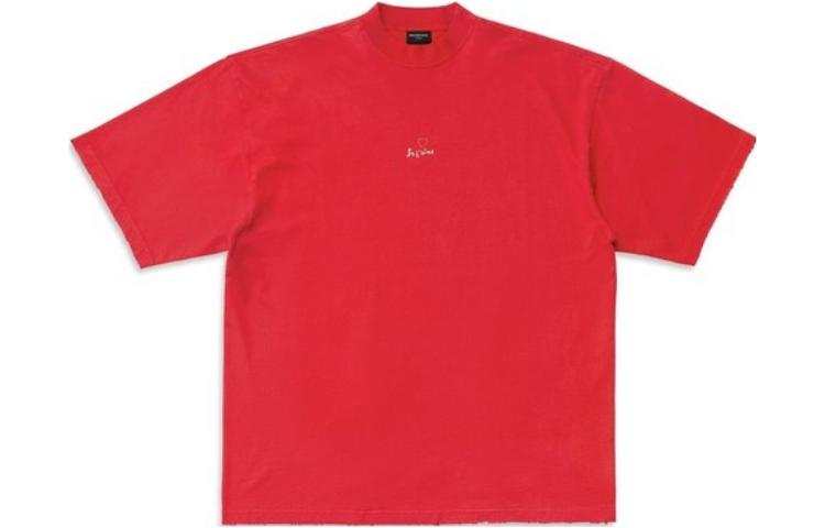 Balenciaga FW23 T Shirt Unisex Red