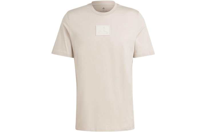 Adidas Adidas T Shirts Men's Beige Crew Neck Moderate Straight Fit
