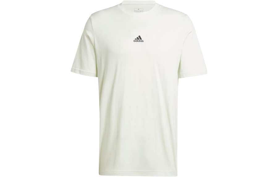 Adidas Adidas T Shirts Men's White Crew Neck Moderate Straight Fit