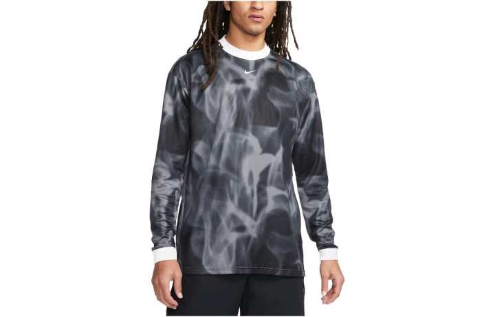Nike Nike T Shirts Men's Black Crew Neck Moderate Straight Fit