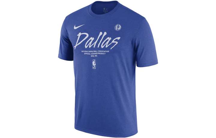 Nike Nike T Shirts Men's Blue Crew Neck Moderate Straight Fit