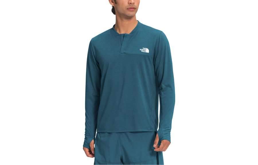 THE NORTH FACE T Shirts Men's Blue Crew Neck Moderate Straight Fit