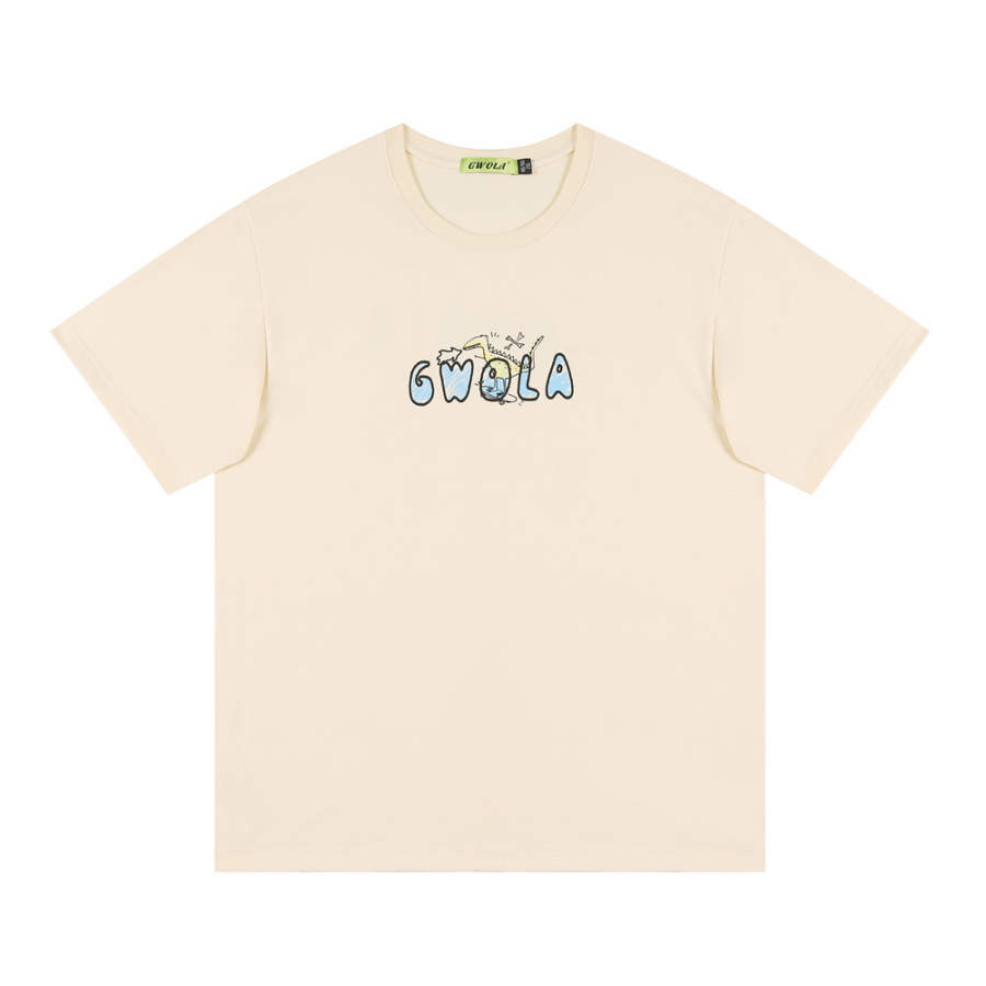Gwola T Shirts Unisex Crew Neck Moderate Straight Fit