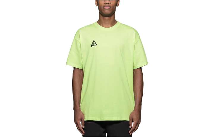 Nike Nike T Shirts Unisex Yellow Green Crew Neck Moderate Straight Fit
