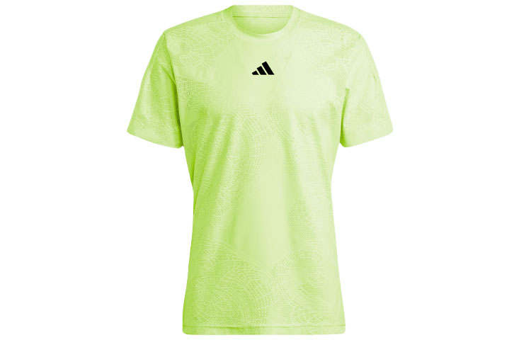 Adidas Adidas AEROREADY T Shirts Men's Lemon Crew Neck Moderate Straight Fit