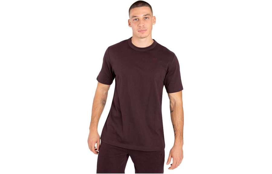 VENUM T Shirts Men's Dark Brown Crew Neck Moderate Straight Fit