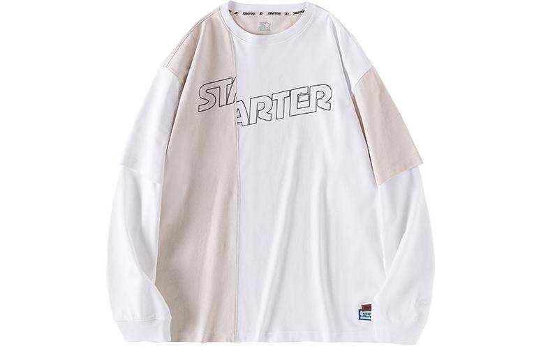 STARTER STARTER T Shirts Unisex Birch White Crew Neck Moderate Straight Fit