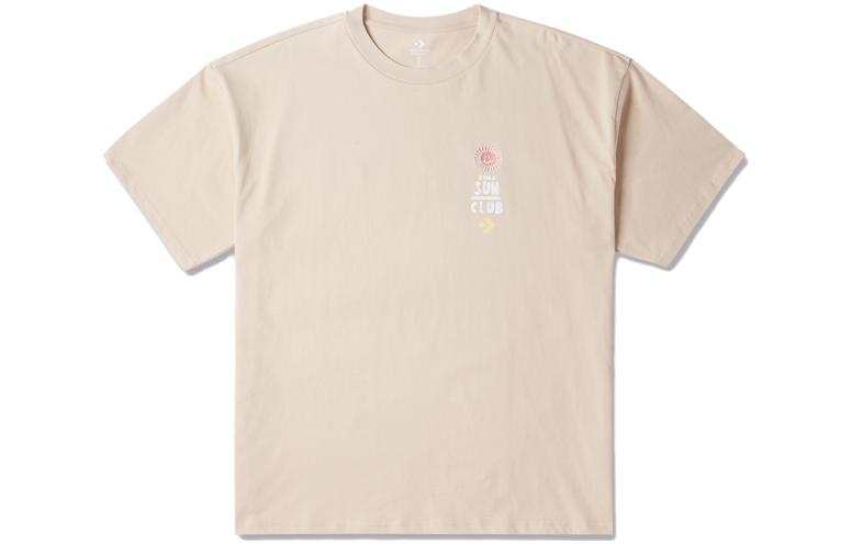 Converse Converse Drop Shoulder Sleeve T-Shirt Men's Beige