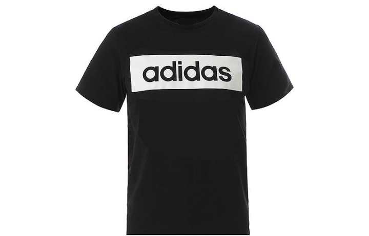 Adidas Adidas Essential T Shirts Men's Black Crew Neck Moderate Straight Fit