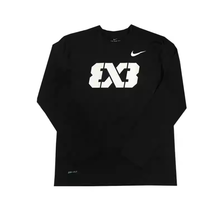 Nike Nike T Shirts Unisex Black/White Crew Neck Moderate Straight Fit