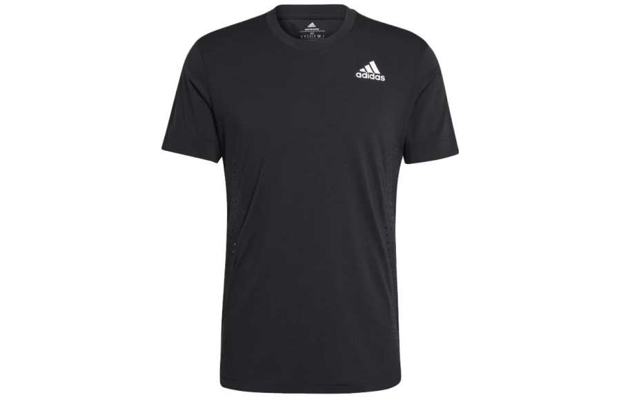 Adidas Adidas T Shirts Men's Black Crew Neck Moderate Straight Fit