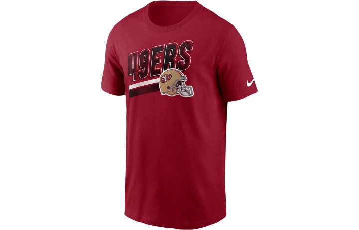 Nike Nike T Shirts Men's Red Crew Neck Moderate Straight Fit