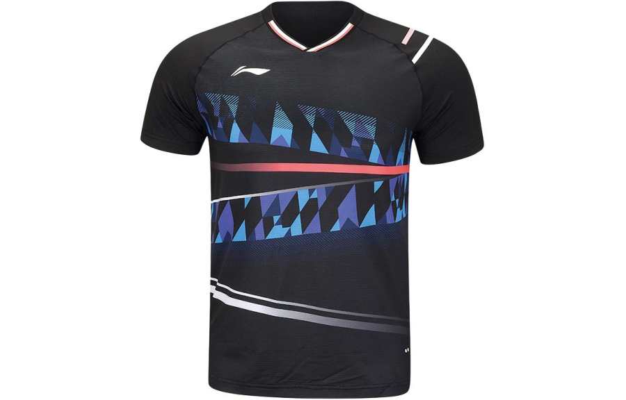 Li-Ning Li Ning Badminton Collection Raglan Sleeve T Shirt Unisex Black