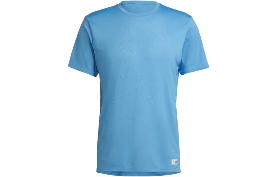 Adidas Adidas T Shirts Men's Blue Crew Neck Moderate Straight Fit