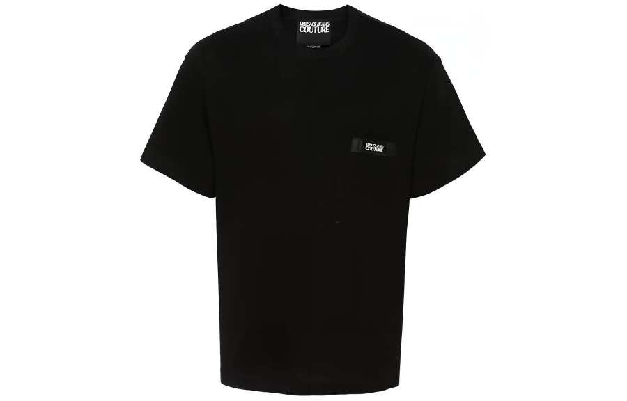 VERSACE JEANS COUTURE Logo-Patch Crewneck T-Shirt