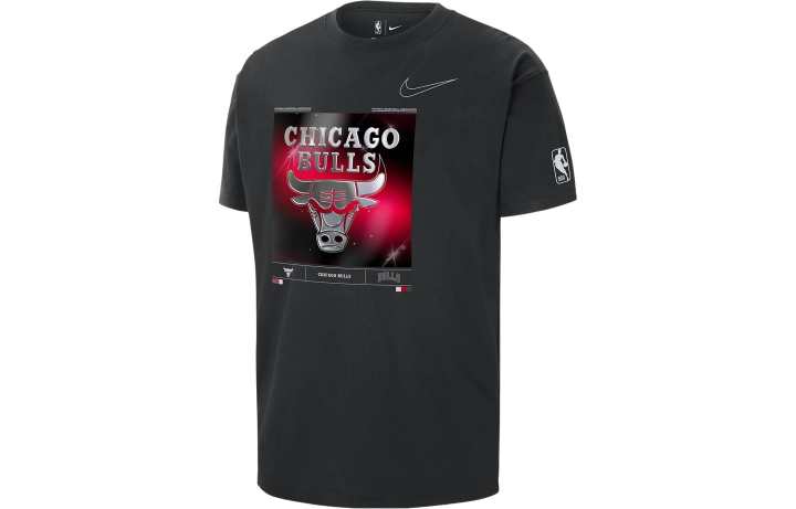 Nike Nike T Shirts Men's Black Crew Neck Moderate Straight Fit