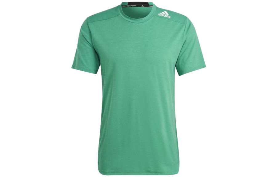 Adidas Adidas T Shirts Men's Big Green Crew Neck Moderate Straight Fit