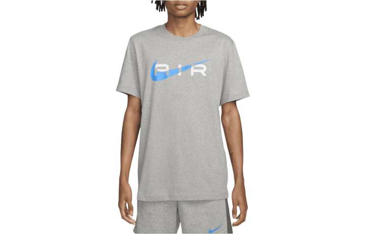 Nike Nike T Shirts Men's Gray Crew Neck Moderate Straight Fit