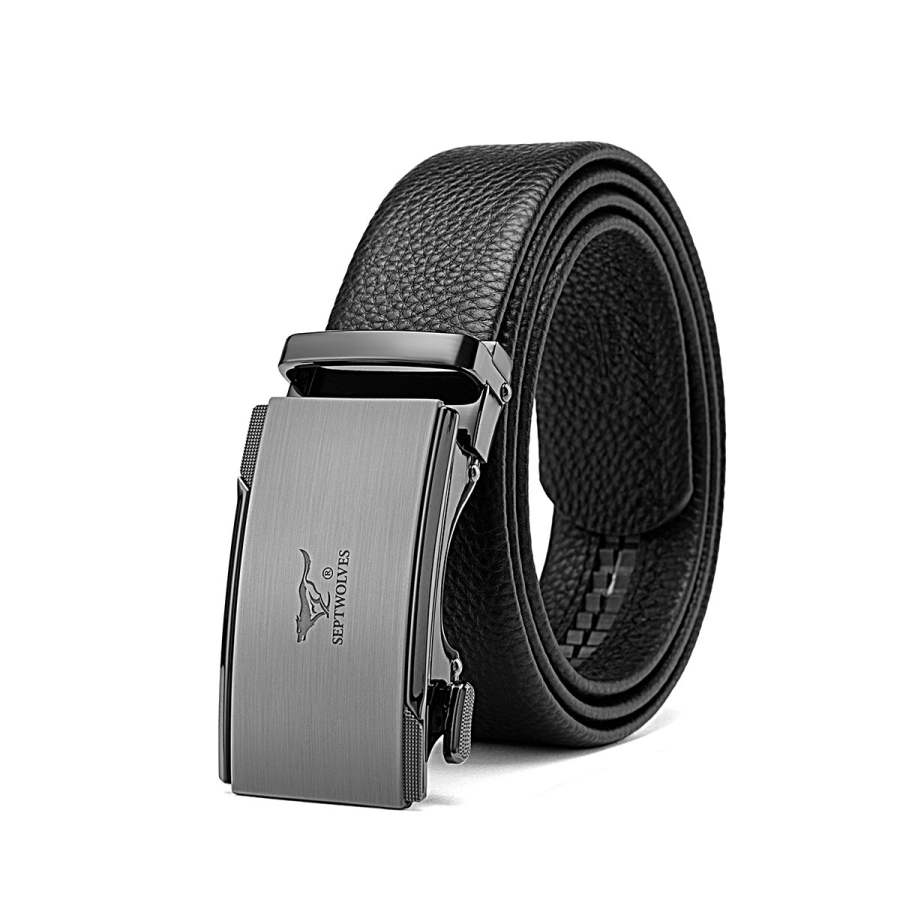 SEPTWOLVES SEPTWOLVES Cow Leather Belts Men's Width 3.5cm