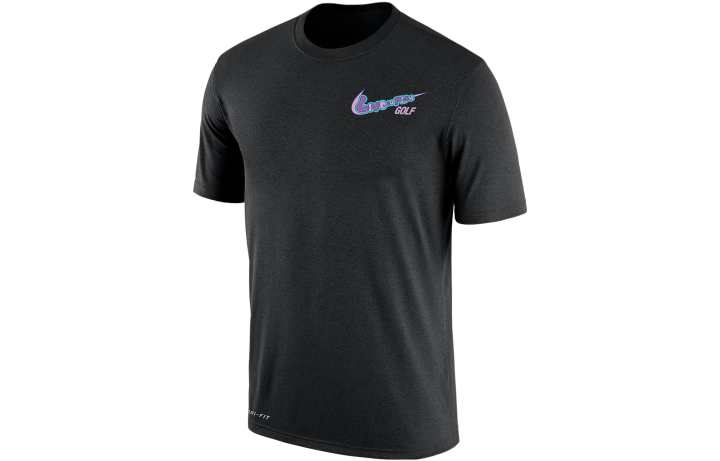 Nike Nike T Shirts Men's Black Crew Neck Moderate Straight Fit