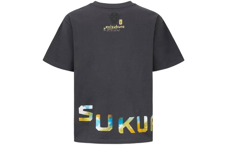 EVISU T Shirts Men's Crew Neck Moderate Straight Fit