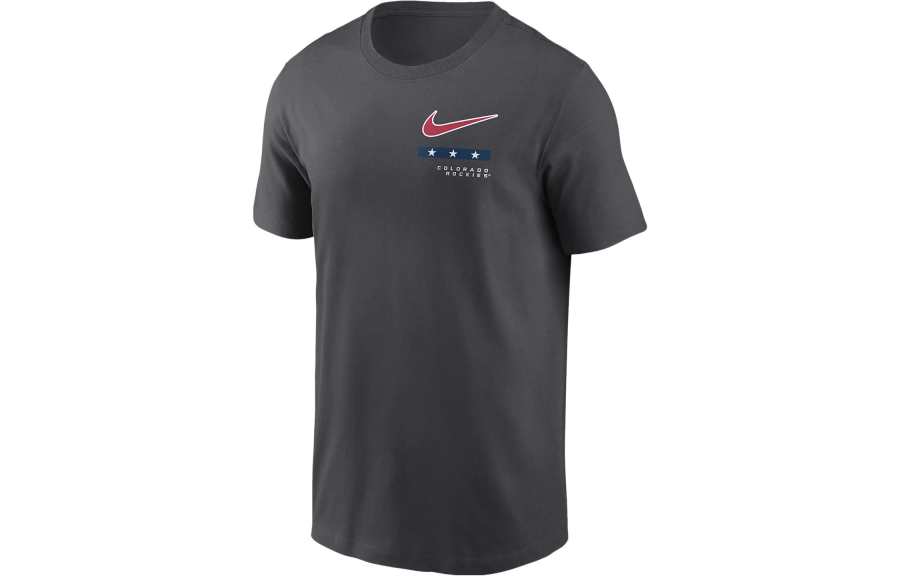 Nike Nike T Shirts Men's Black Crew Neck Moderate Straight Fit