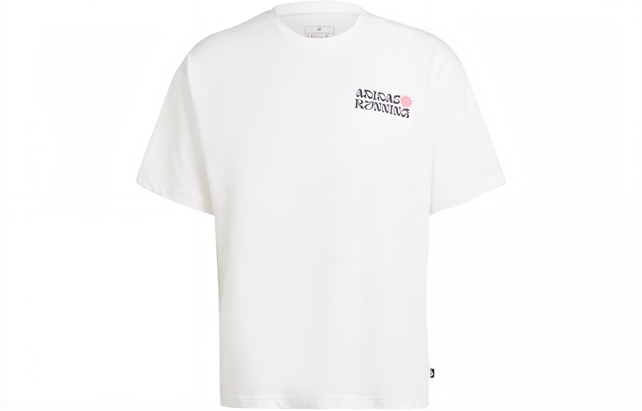 Adidas Adidas BREAK THE NORM T Shirts Unisex White Crew Neck Moderate Straight Fit