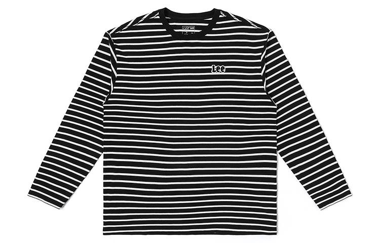 Lee T Shirts Unisex Black Crew Neck Moderate Straight Fit