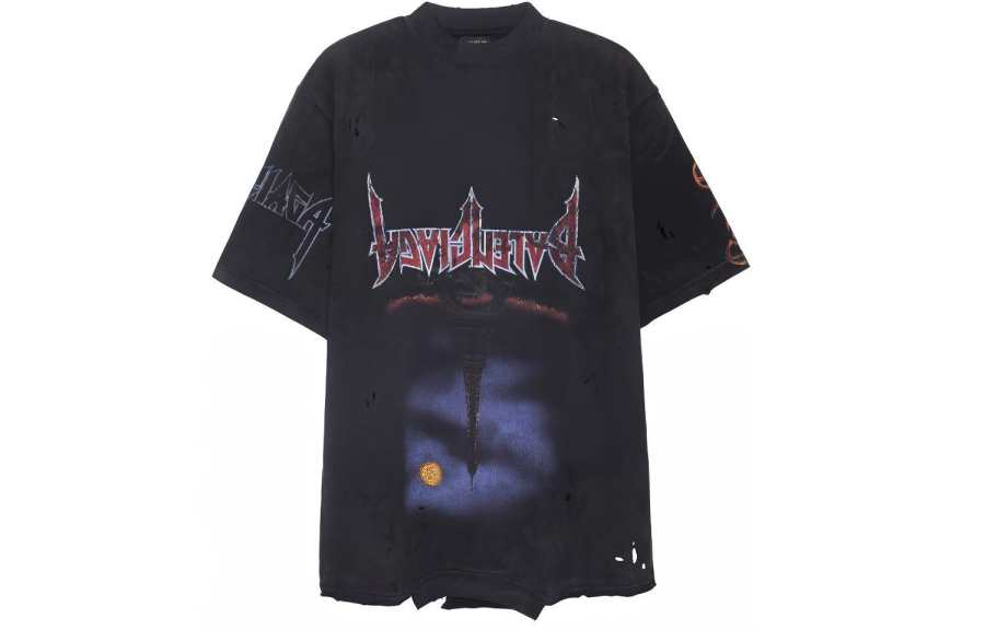 Balenciaga FW23 T Shirt Loose Fit Unisex Black