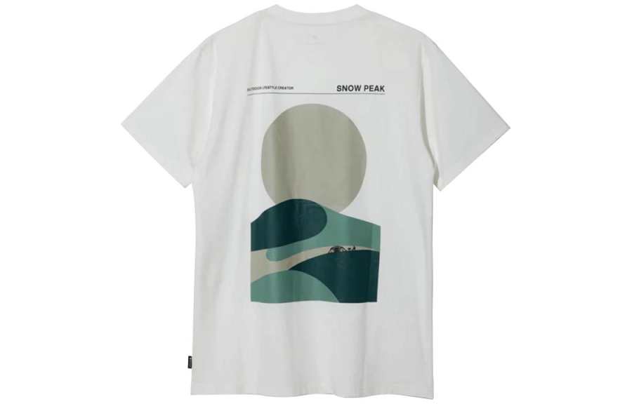 Snow Peak Drop Shoulder Sleeve T-Shirt Unisex