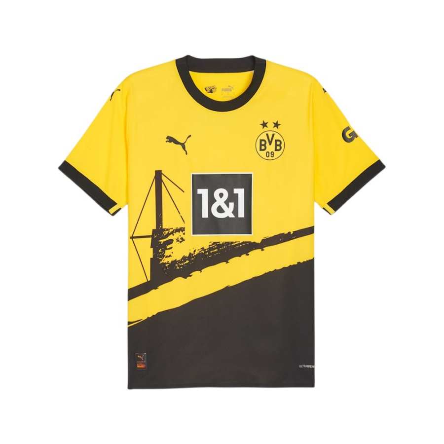 PUMA Borussia Dortmund T Shirt Men's Yellow