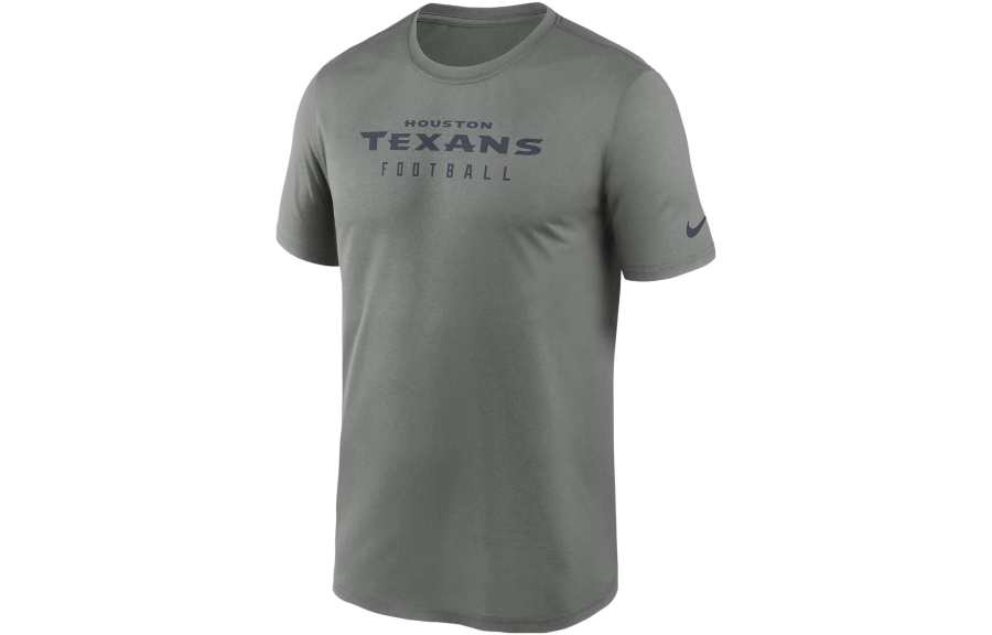 Nike Nike Dri Fit T Shirts Men's Gray Crew Neck Moderate Straight Fit