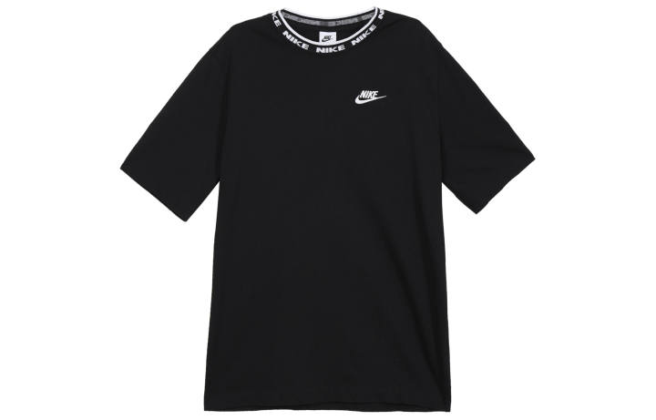 Nike Nike Club T Shirts Men's Black Crew Neck Moderate