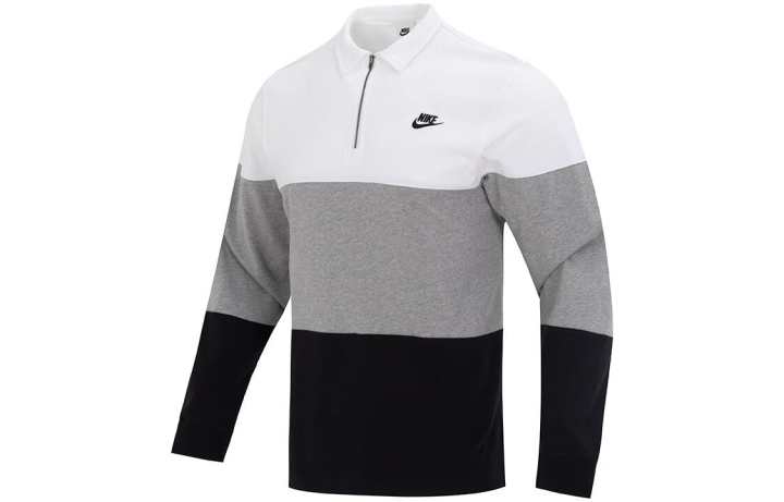Nike Nike T Shirts Men's Gray Polo Collar Moderate Straight Fit