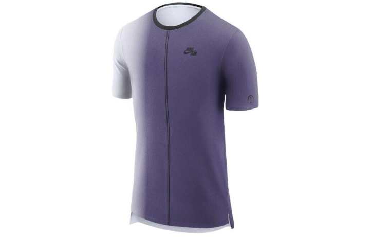 Nike Nike T Shirts Men's Purple Crew Neck Moderate Straight Fit