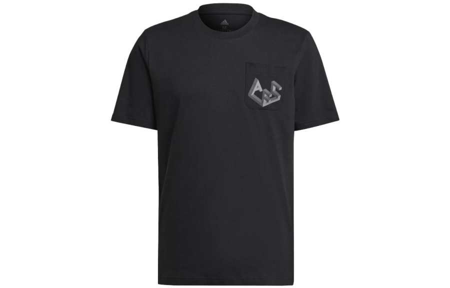 Adidas Adidas Real Madrid C.F T Shirts Men's Black Crew Neck Moderate Straight Fit