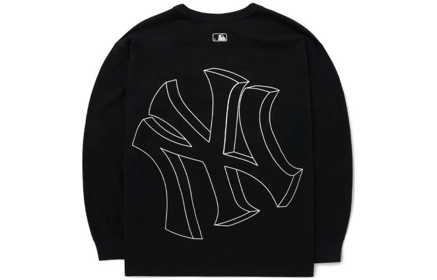MLB MLB T Shirts Unisex Black Crew Neck Moderate Straight Fit