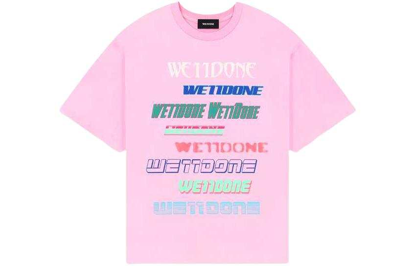 WE11DONE WE11DONE T Shirt Unisex Bright Pink