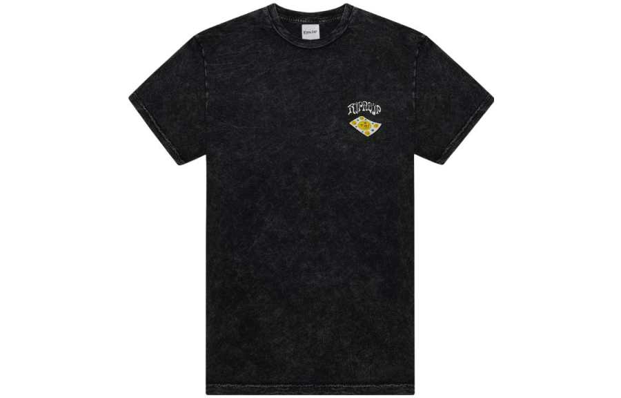 RIPNDIP T Shirts Men's Black Crew Neck Moderate Straight Fit