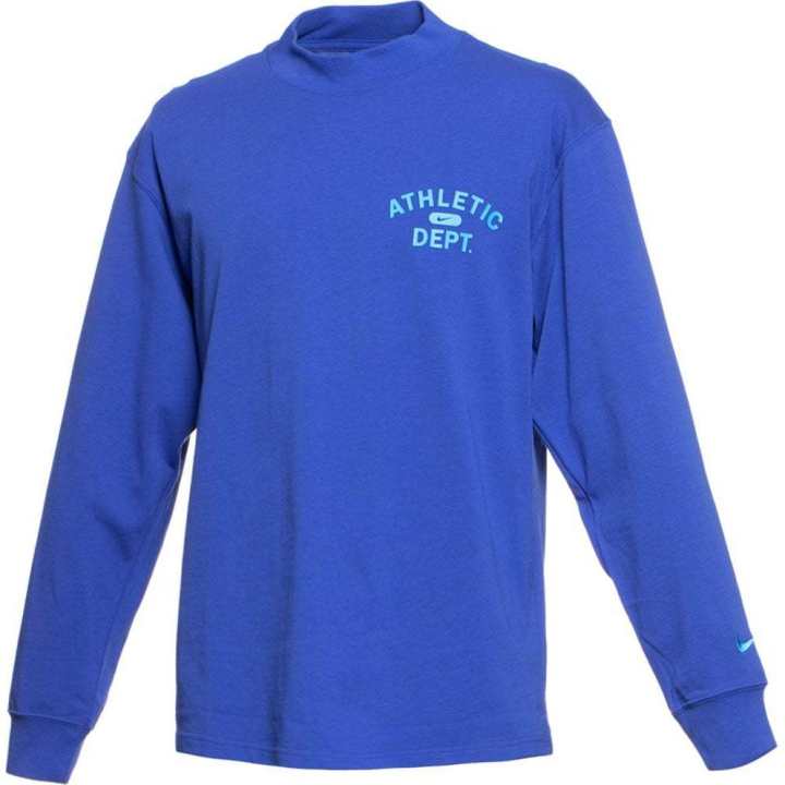 Nike Nike T Shirts Men's Blue Crew Neck Moderate Straight Fit
