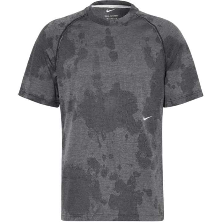 Nike Nike T Shirts Men's Gray Crew Neck Moderate Straight Fit
