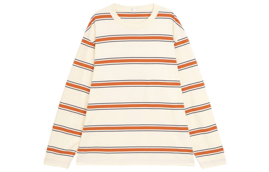 UNIQLO T Shirts Unisex Ivory Crew Neck Moderate Straight Fit
