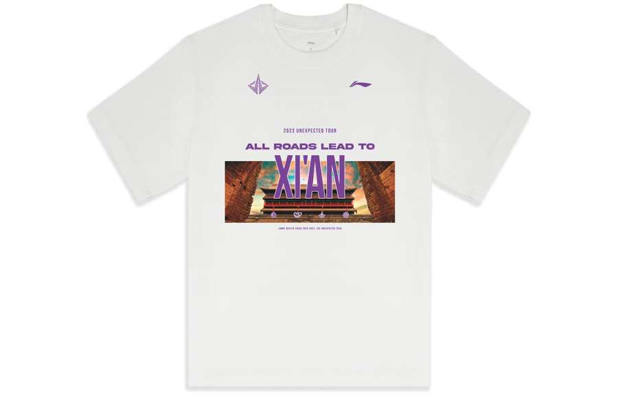 Li-Ning Li Ning Basketball Collection T Shirt Unisex Ivory