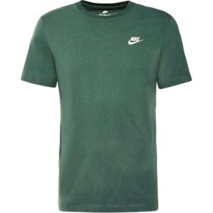 Nike Nike T Shirts Men's Dark Green Crew Neck Moderate Straight Fit