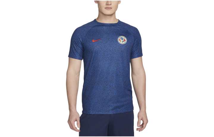 Nike Nike T Shirts Men's Blue Crew Neck Moderate Straight Fit