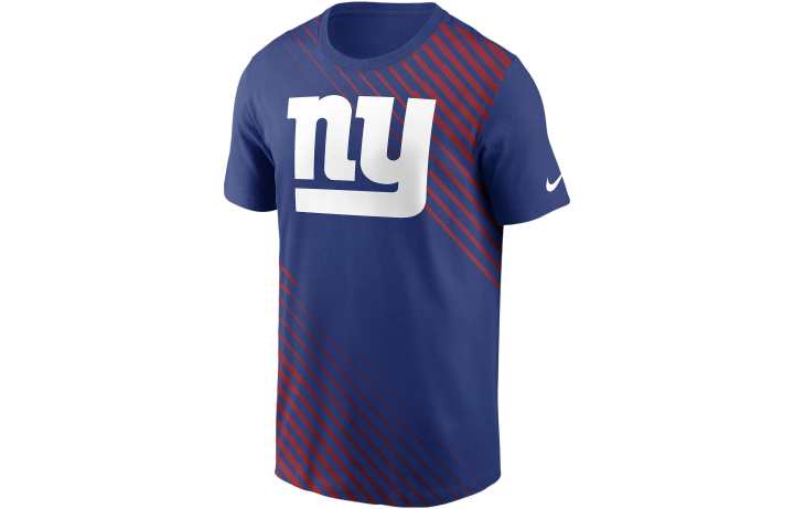 Nike Nike T Shirts Men's Blue Crew Neck Moderate Straight Fit