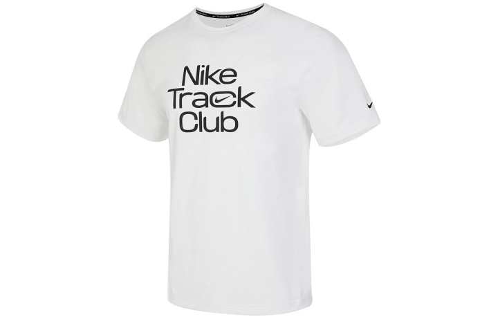 Nike Nike T Shirts Men's White Crew Neck Moderate Straight Fit