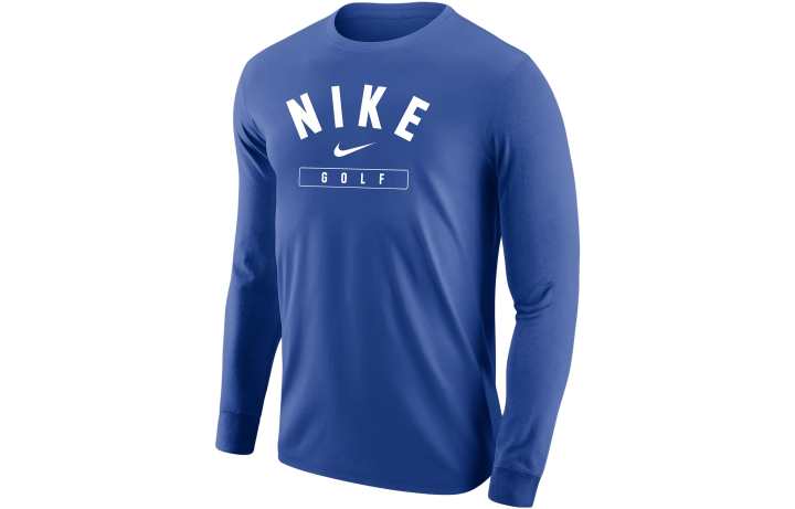 Nike Nike T Shirts Men's Blue Crew Neck Moderate Straight Fit
