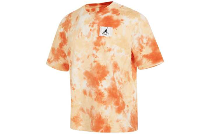 Jordan Jordan T Shirts Men's Orange Crew Neck Moderate