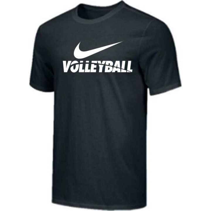Nike Nike T Shirts Men's Black Crew Neck Moderate Straight Fit